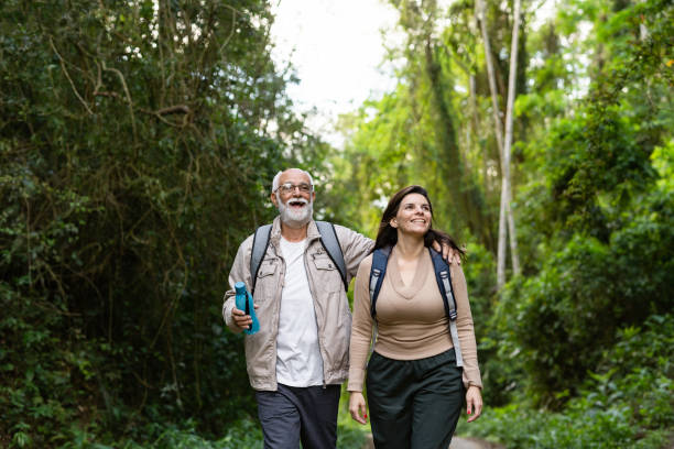 istock Family on a nature trekking 1352151106