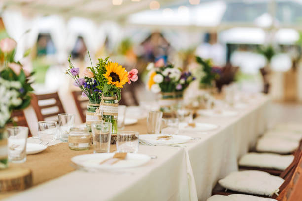 istock Fresh flowers wedding decoration. 1352151273