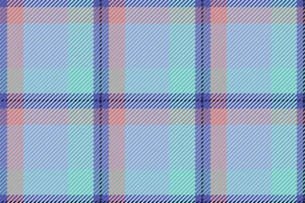 Vector illustration of Seamless pattern of scottish tartan plaid. Repeatable background with check fabric texture. Vector backdrop striped textile print.