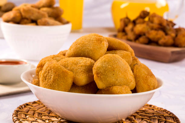 istock Rissole - Meat rissole served with chili sauce. 1352158327