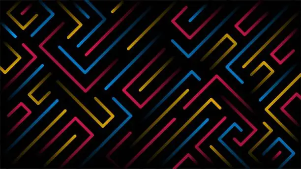 Vector illustration of Geometric abstract background pattern design