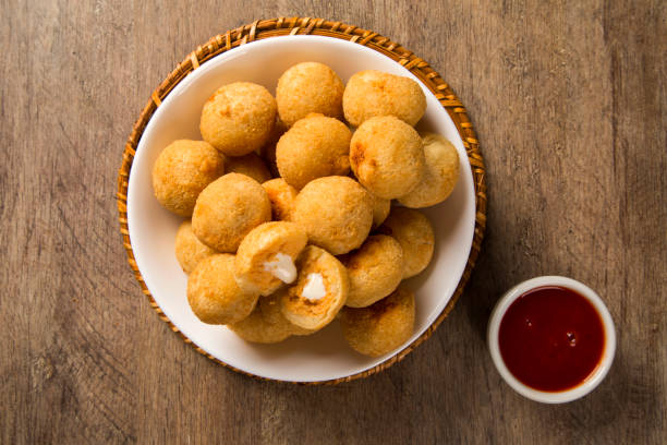 istock Brazilian snack. chicken dumpling with curd 1352164540