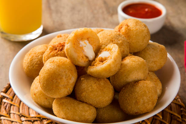 istock Brazilian snack. chicken dumpling with curd 1352165274