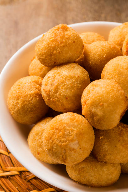 istock Brazilian snack. chicken dumpling with curd 1352165473
