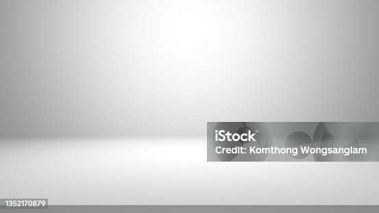 istock White gray gradient room background 1352170879