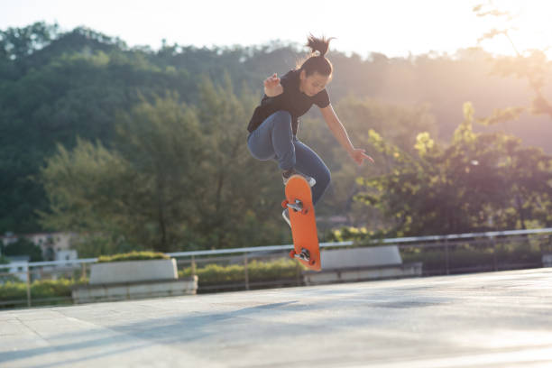 istock Skateboarder skateboarding outdoors in city 1352171250