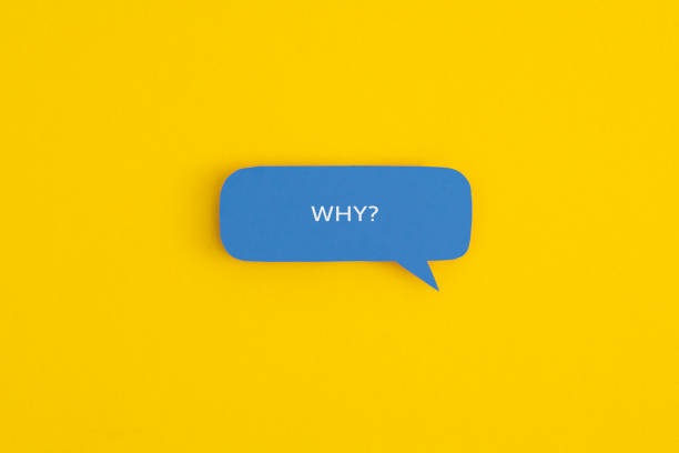 Paper speech bubble with the word 