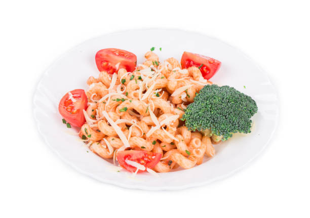istock Italian pasta cavatappi with broccoli and tomatoes. 1352186109