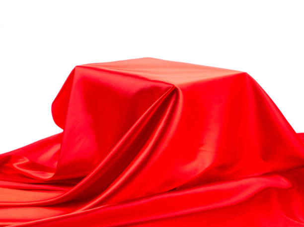 istock The box is covered with a red silk cloth. 1352186195