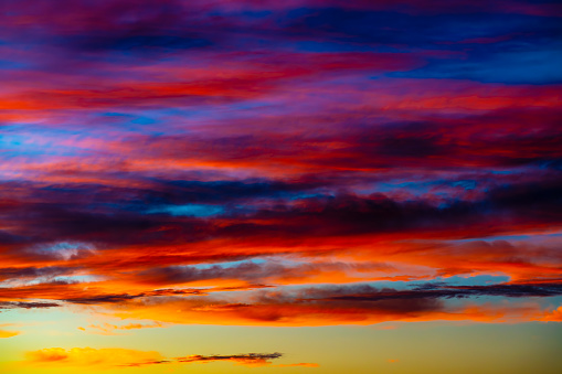 Colorful artistic clouds