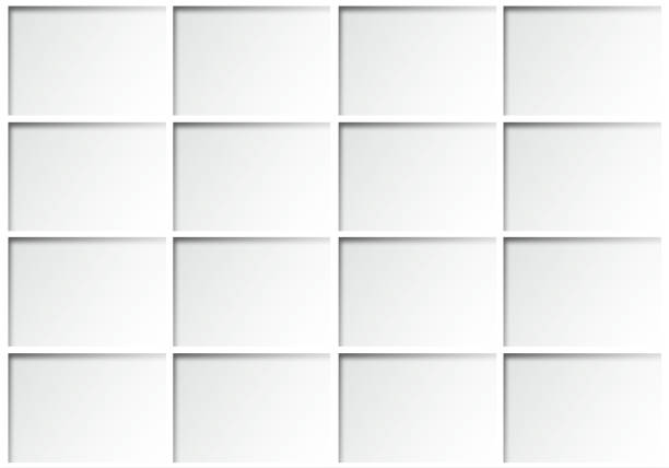 istock Abstract background of white square with shadow, Concept white backdrop. 1352192650