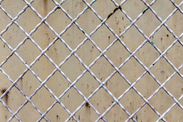 istock Abstract texture of metal net from fence 1352192698