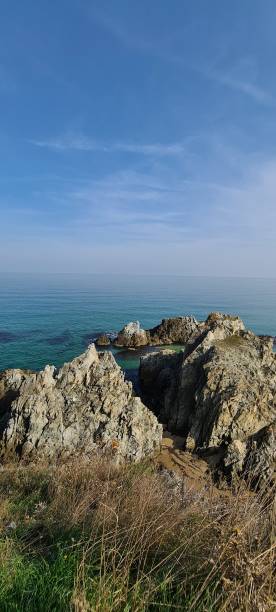 seaside, rocks,landscape, nature, i̇ğneada, kırklareli, turkey - kirklareli imagens e fotografias de stock