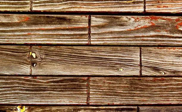 Pattern of the Wooden Planks Background closeup
