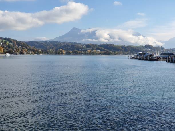 istock Sunny day by the river at Lucerne Switzerland 1352197698