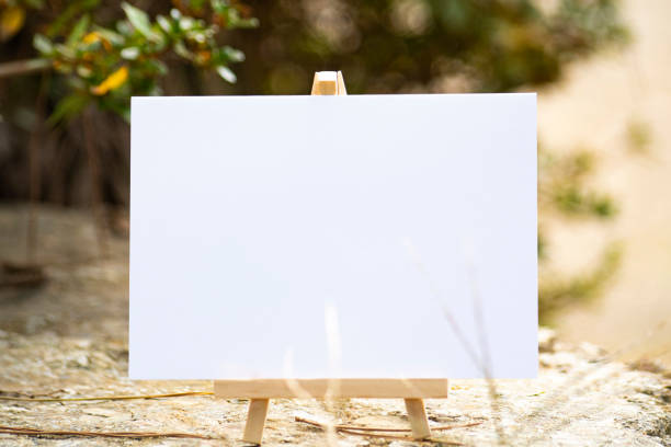 istock Plant and card. Mock-up 1352199048