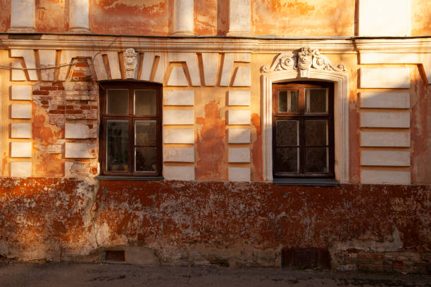 istock Two windows of an old building 1352202408