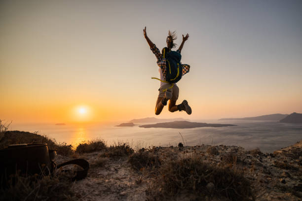 istock Yay, I have conquered the world! 1352204979
