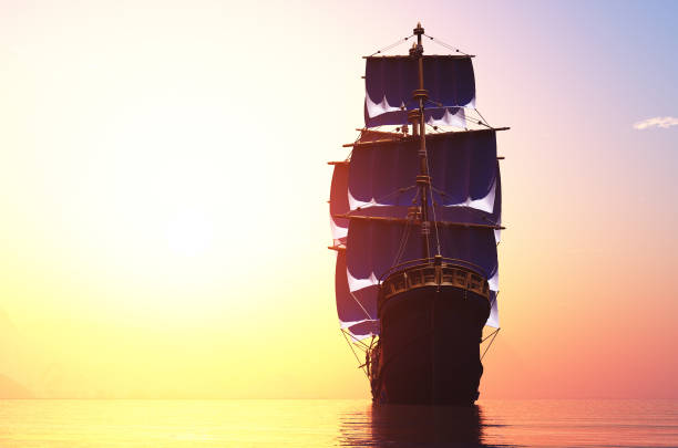 istock Sailboat in the sea. 1352205783