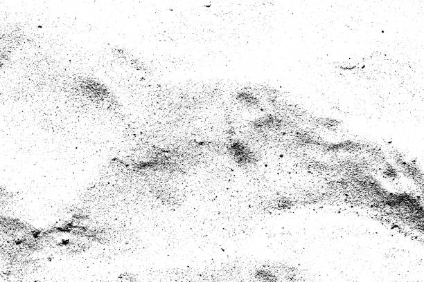 Black and white texture, abstract contrast texture natural surface loose material sand for design