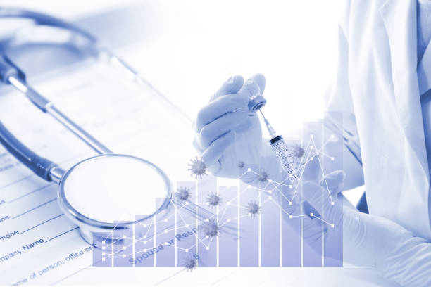 istock Medical concept, medicines and graphs 1352216620