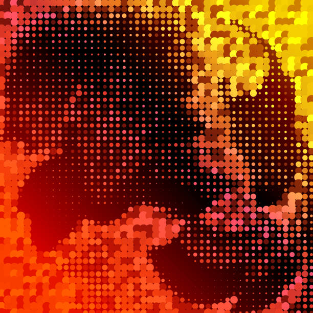 istock Abstract background golden halftone circles for design, brochure template, poster 1352225822