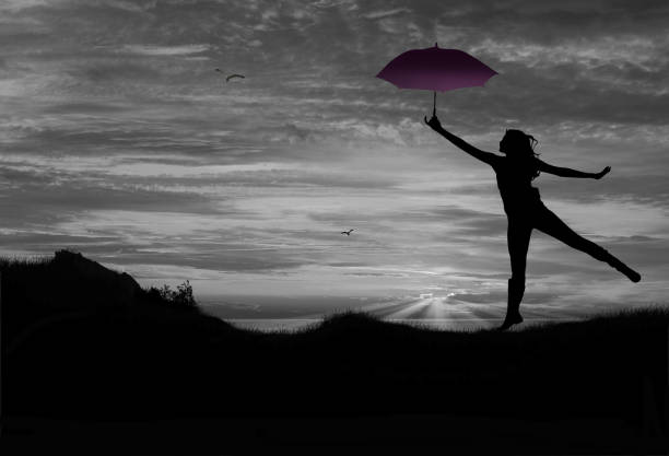 istock The Purple Umbrella 1352227443