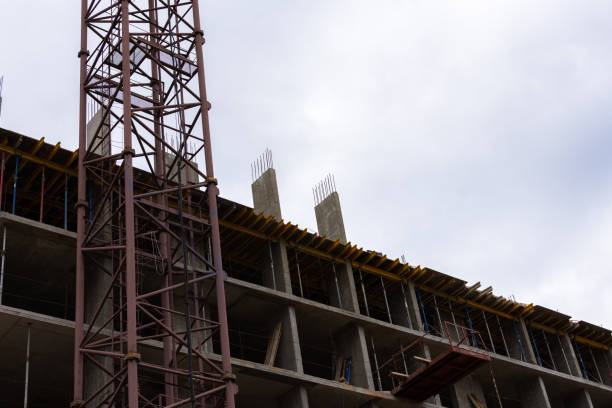 istock Construction of a multi-storey building in the city 1352228961