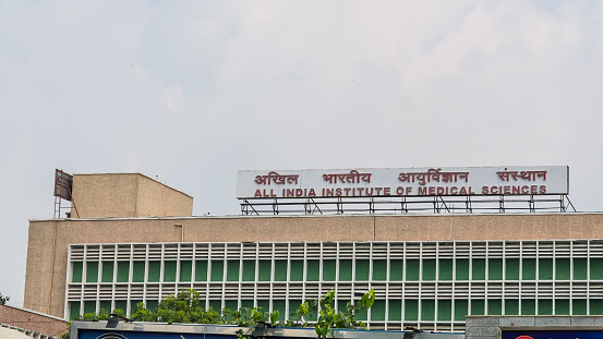 New Delhi - 21 July, 2019 - All India Institute Of Medical Science college and hospital building
