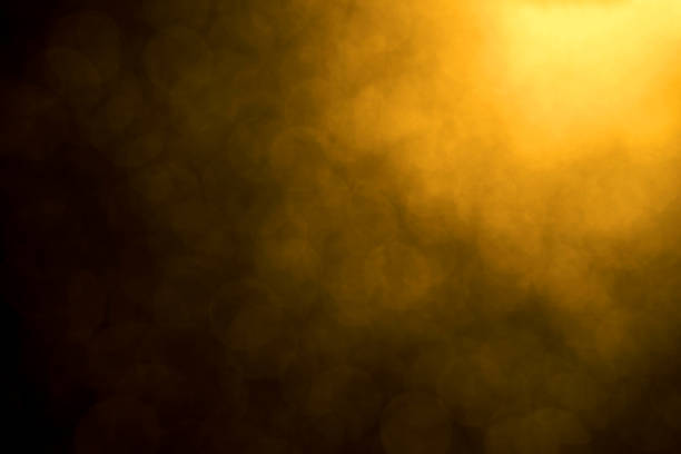 Golden bokeh mistical abstract background