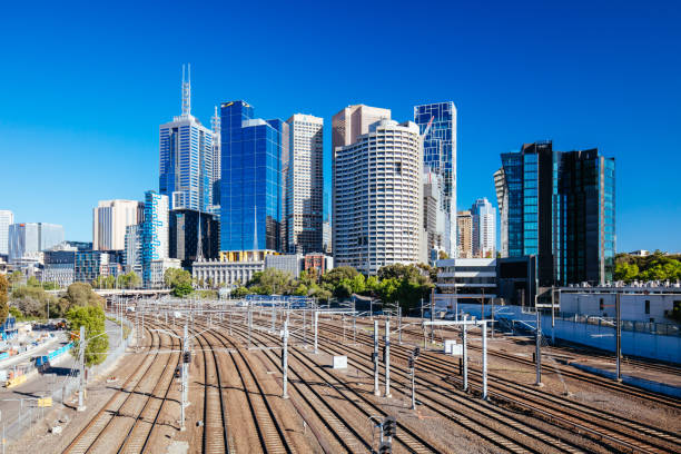 istock Melbourne CBD Skyline in Australia 1352240877