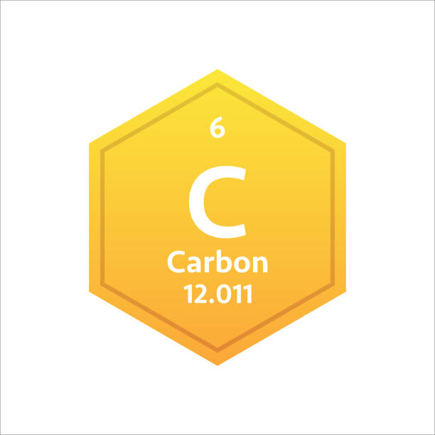 Carbon symbol. Chemical element of the periodic table. Vector stock illustration. Carbon symbol. Chemical element of the periodic table. Vector stock illustration nitrogen element stock illustrations