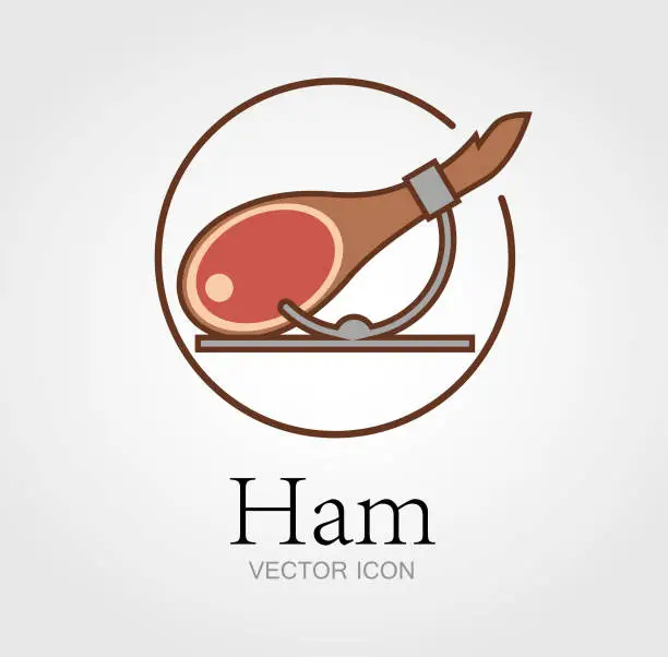 Vector illustration of Ham symbol design