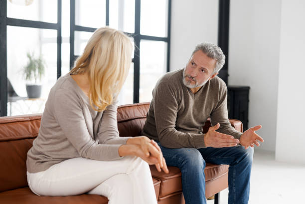 istock Matured couple is close to divorce 1352267608