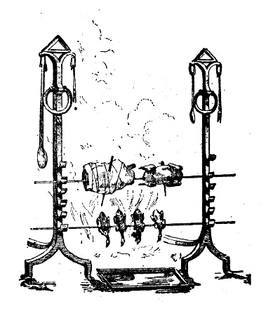 Antique illustration: Skewer