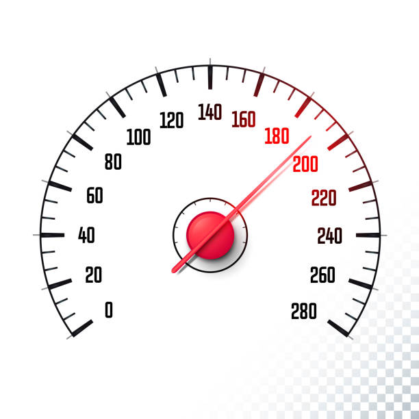 vector illustration fast car speedometer on transparent background - petr pavel 幅插畫檔、美工圖案、卡通及圖標
