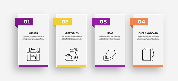 istock Cooking Related Process Infographic Template. Process Timeline Chart. Workflow Layout with Linear Icons 1352281658