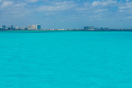 View of Cancun, Mexico from Sea