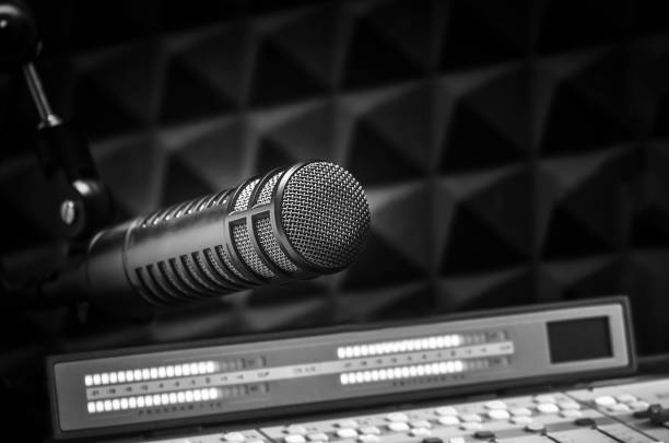 istock Professional microphone and sound mixer 1352285880