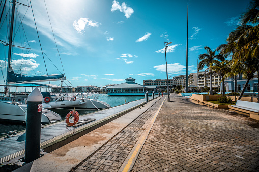 Buildings And Yachts On The Pier Of Veradero, Cuba