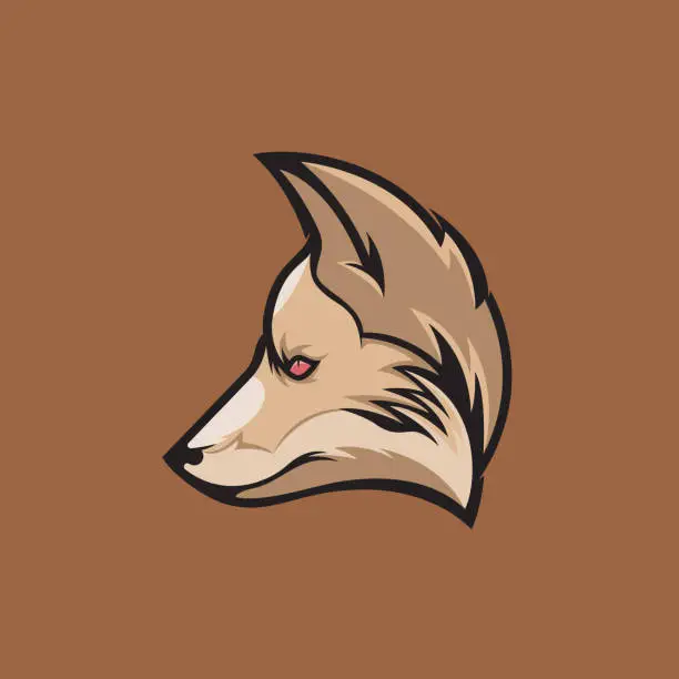 Vector illustration of Fox head vector illustration mascot