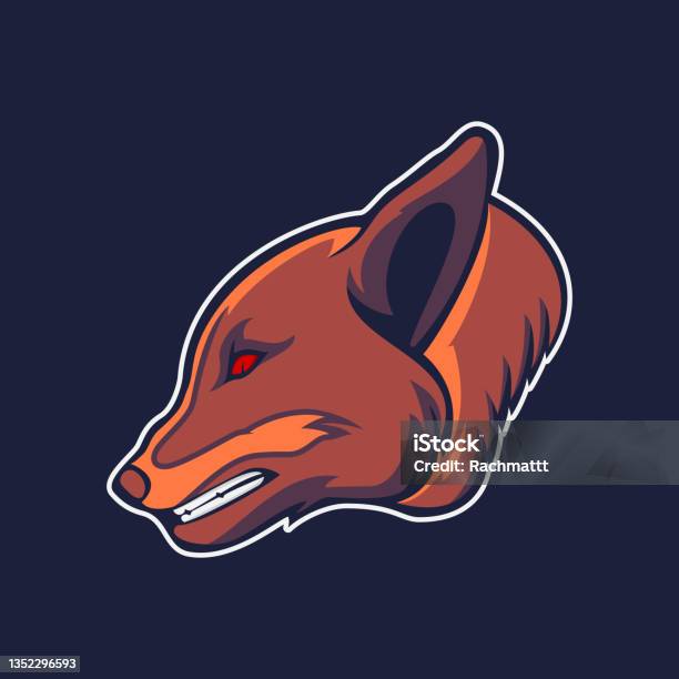 Mean Fox Vector Ferocious Fox Head Mascot Vector Stock Illustration - Download Image ...