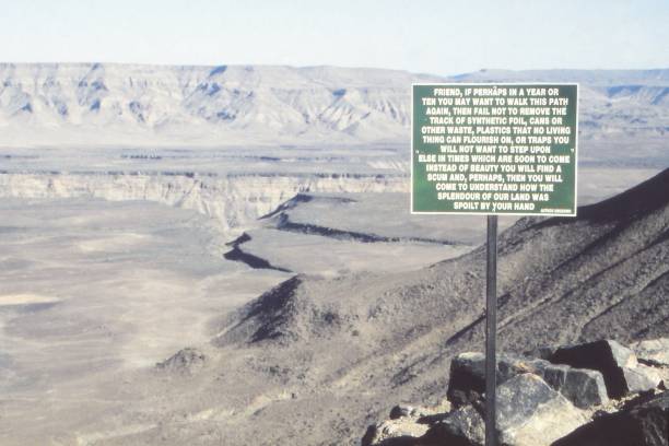 istock Fish River Canyon, Namibia,  'Don't Drop Rubbish' Sign in 1999 1352302010
