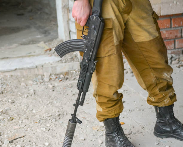 istock Small arms of the Russian special forces. 1352302202