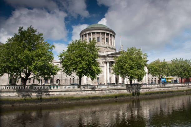 istock The river Liffey in Dublin with the Four Courts Building 1352305673