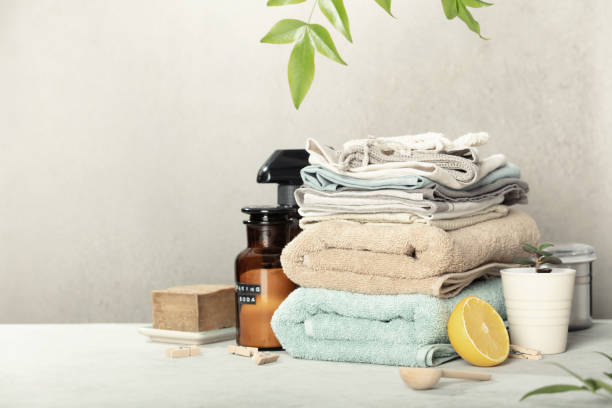 Zero waste concept. Eco friendly products for cleaning and care.