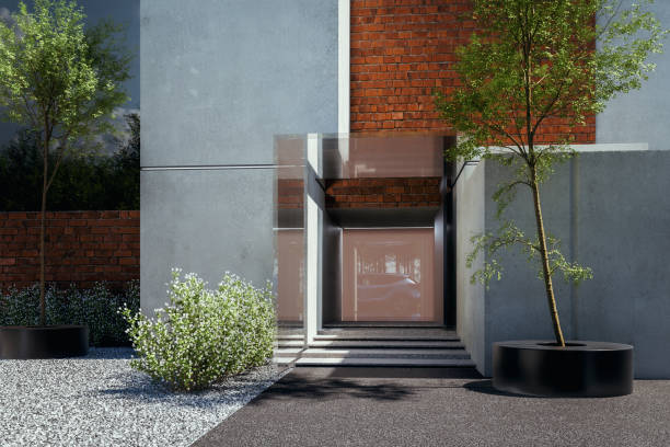 istock Modern house entrance 1352311487