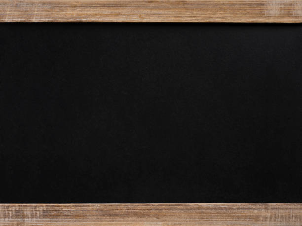 istock Blank vintage chalkboard with wooden frame 1352316819