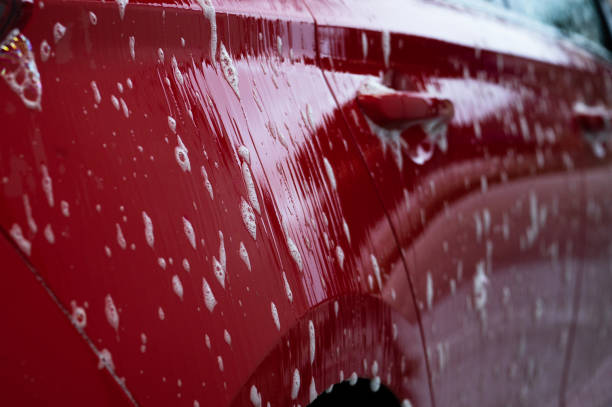 istock Detail of a car being washed 1352317209