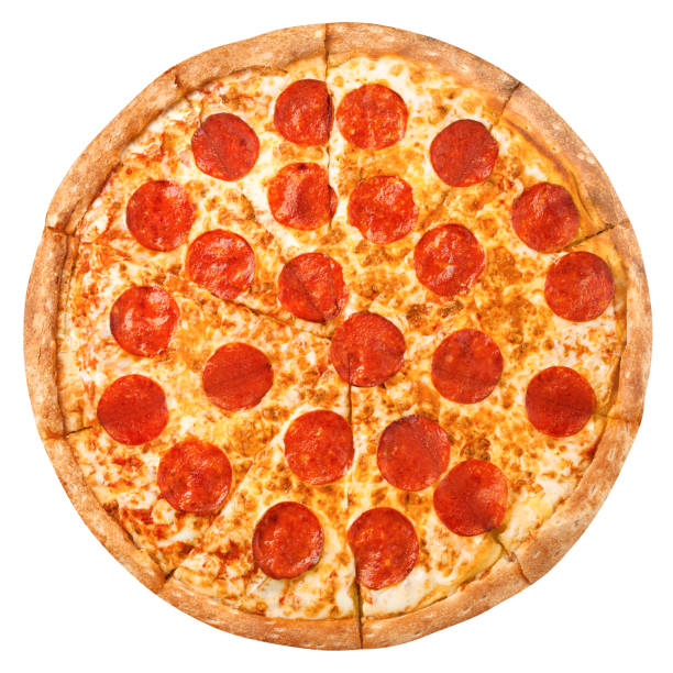 istock Pizza Pepperoni, isolated on white background, clipping path, full depth of field 1352320858